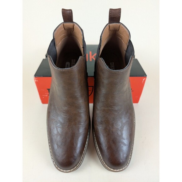 DEER STAGS Chelsea Boots Mens 8.5 M Rockland Redwood Brown Memory Foam Shoes NWB main image 5